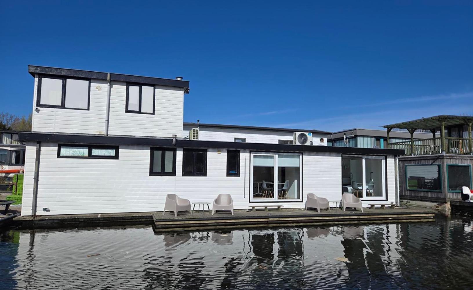 أمستردام Houseboat The New Lake - Nieuwe Meer المظهر الخارجي الصورة