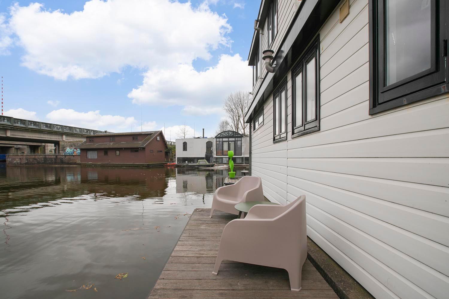 أمستردام Houseboat The New Lake - Nieuwe Meer المظهر الخارجي الصورة
