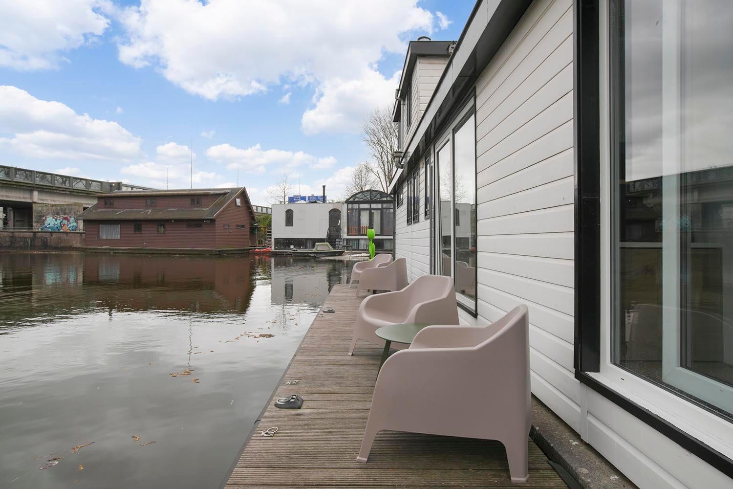 أمستردام Houseboat The New Lake - Nieuwe Meer الغرفة الصورة