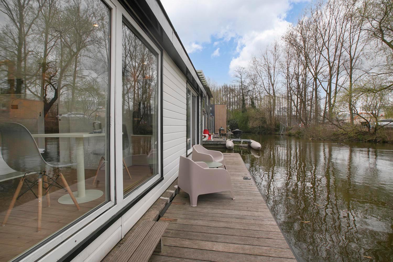 أمستردام Houseboat The New Lake - Nieuwe Meer المظهر الخارجي الصورة